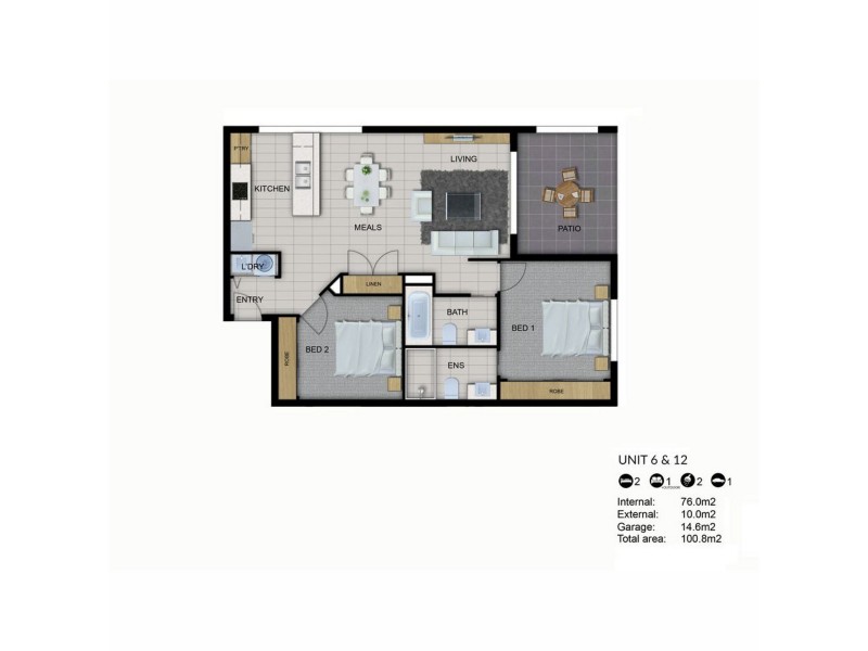 6/159-161 Birkdale Road, Birkdale QLD 4159 Floorplan