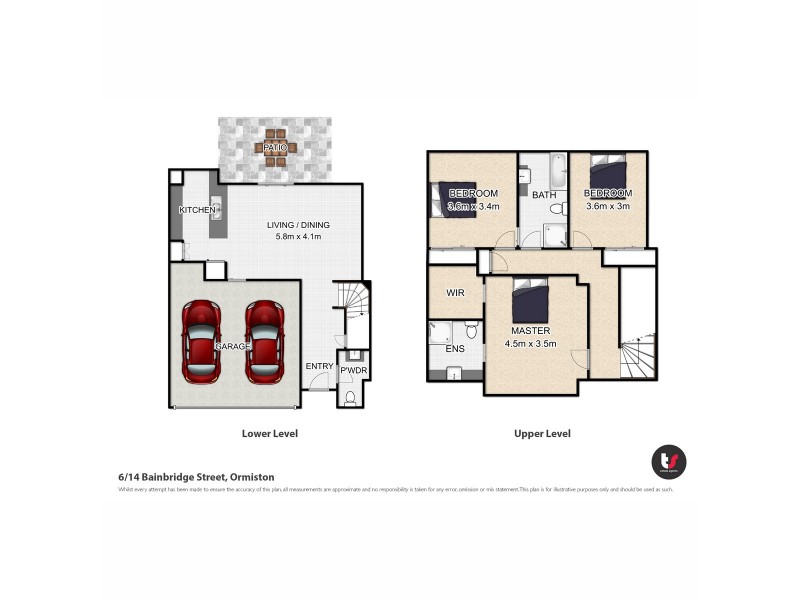 6/14 Bainbridge Street, Ormiston QLD 4160 Floorplan