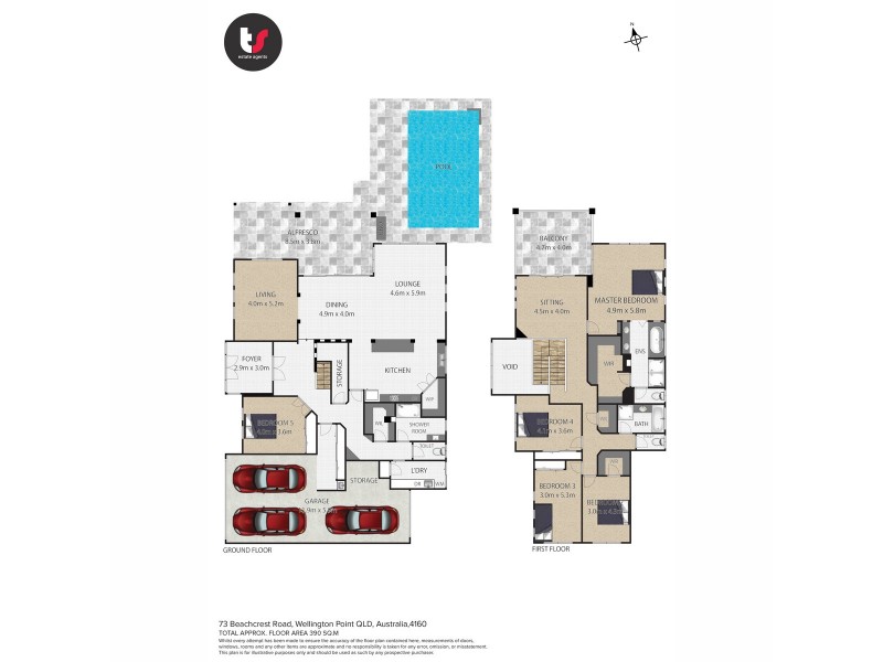 73 Beachcrest Road, Wellington Point QLD 4160 Floorplan