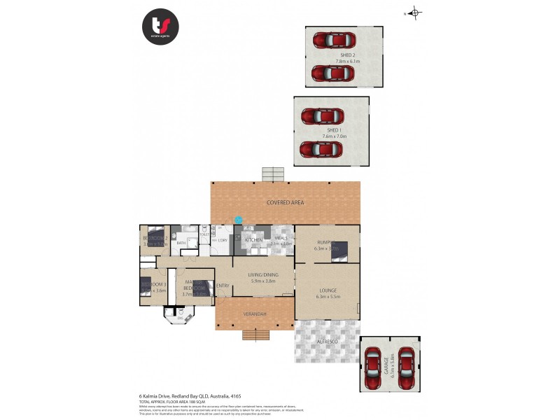 6 Kalmia Drive, Redland Bay QLD 4165 Floorplan