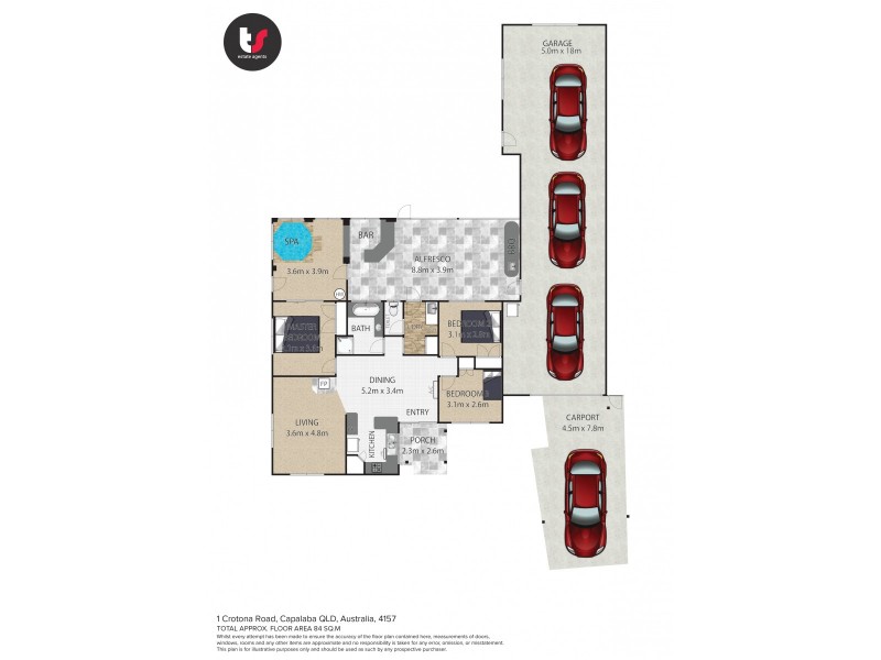 1 Crotona Road, Capalaba QLD 4157 Floorplan