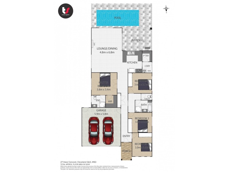17 Vassi Concord, Cleveland QLD 4163 Floorplan