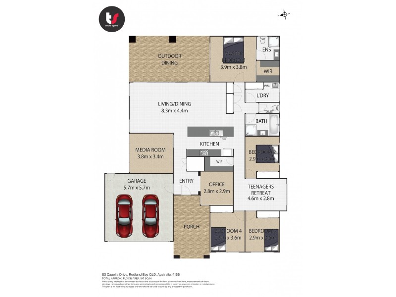 83 Capella Drive, Redland Bay QLD 4165 Floorplan