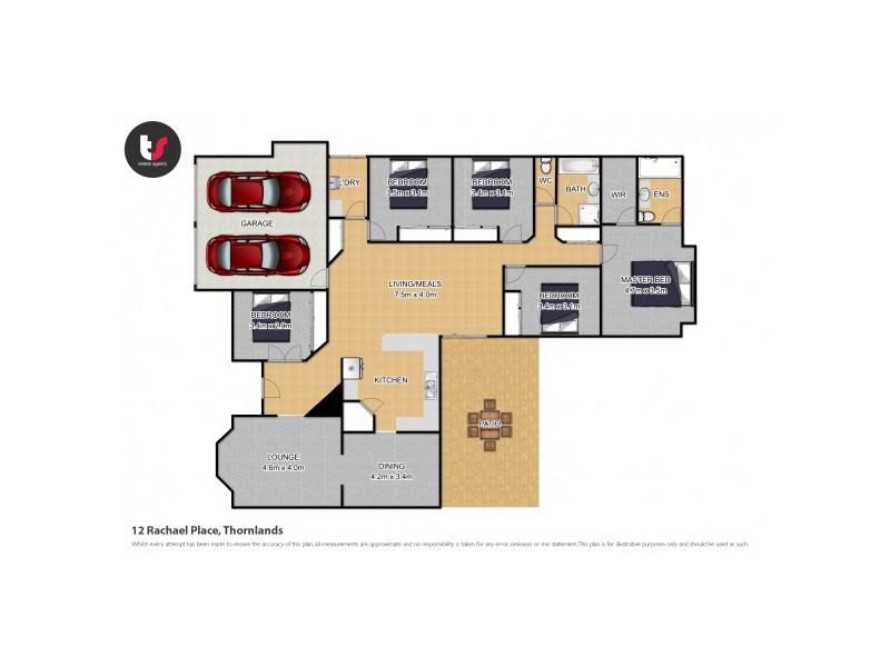 12 Rachel Place, Thornlands QLD 4164 Floorplan