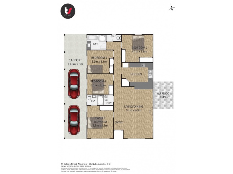 14 Celosia Street, Alexandra Hills QLD 4161 Floorplan