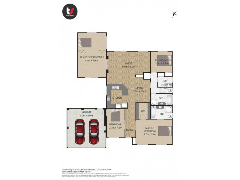 14 Gleneagles Court, Redland Bay QLD 4165 Floorplan