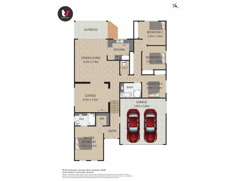15 Paris Parade, Ormeau QLD 4208 Floorplan