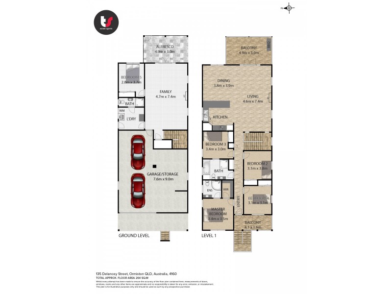 135 Delancey Street, Ormiston QLD 4160 Floorplan