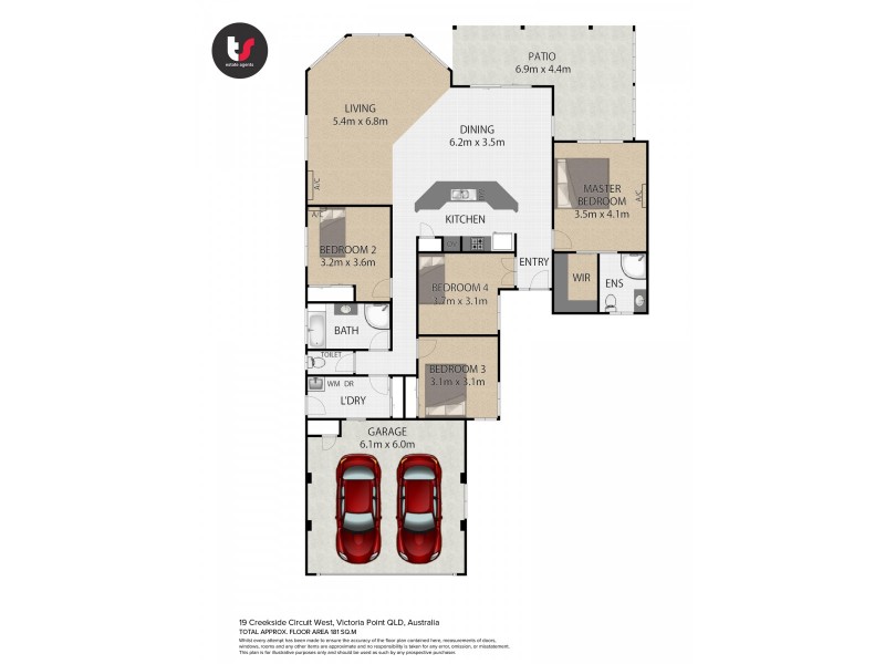 19 Creekside Circuit West, Victoria Point QLD 4165 Floorplan