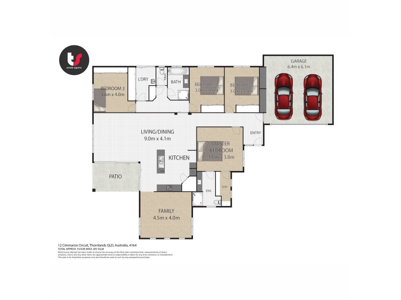 12 Cimmaron Circuit, Thornlands QLD 4164 Floorplan