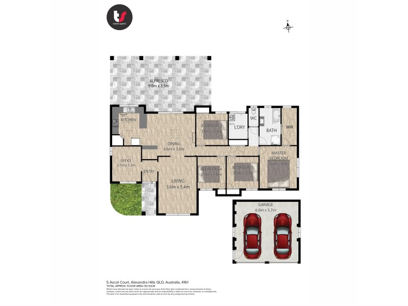 5 Ascot Place, Alexandra Hills QLD 4161 Floorplan