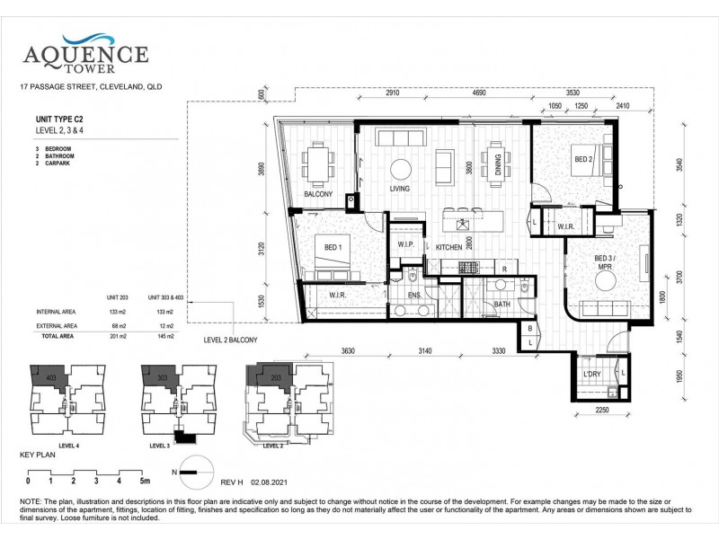 403/17 Passage Street, Cleveland QLD 4163 Floorplan