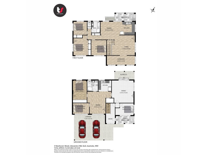 3 Newhaven Street, Alexandra Hills QLD 4161 Floorplan