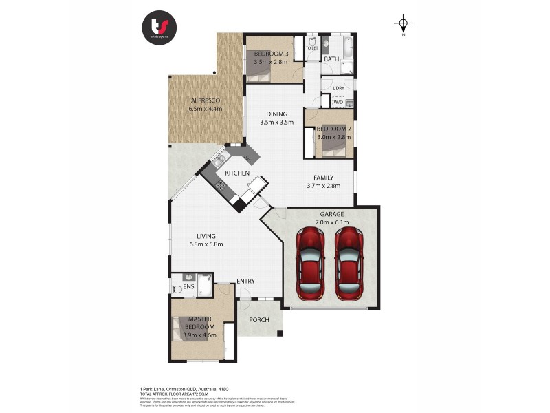 1 Park Lane, Ormiston QLD 4160 Floorplan