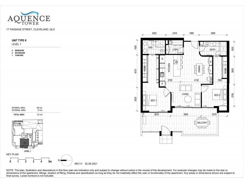 101/17 Passage Street, Cleveland QLD 4163 Floorplan
