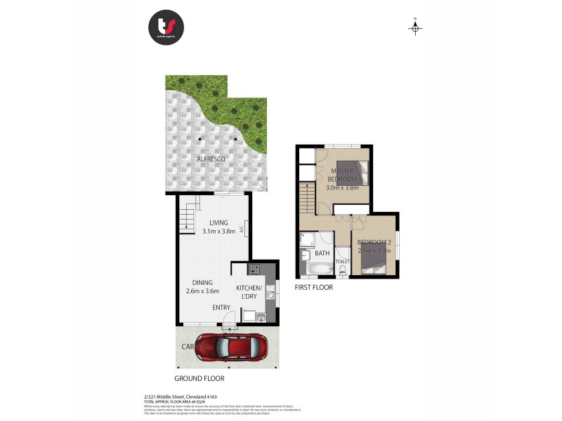 2/221 Middle Street, Cleveland QLD 4163 Floorplan