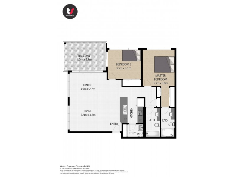 14/150 Middle Street, Cleveland QLD 4163 Floorplan