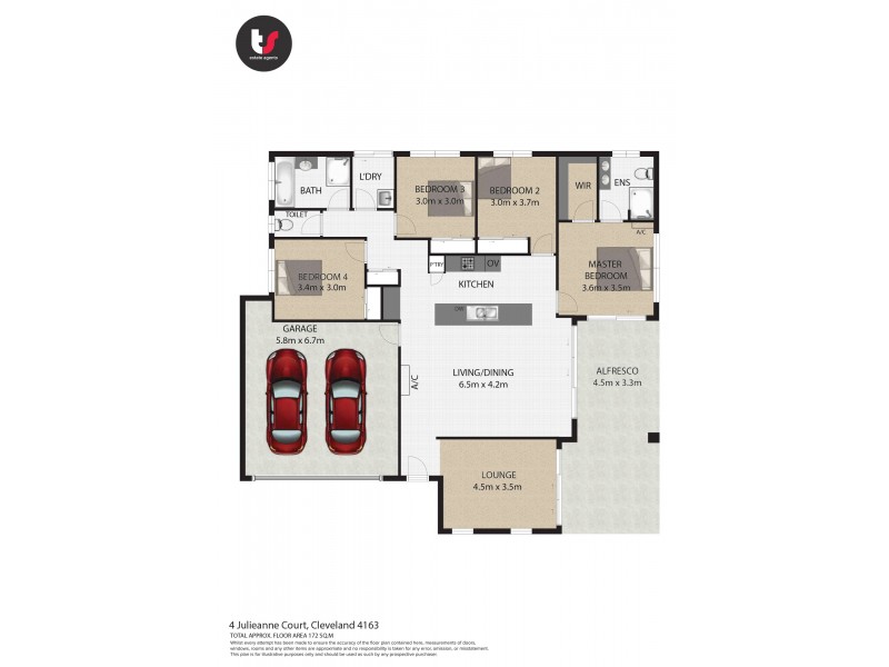 4a Julieanne Court, Cleveland QLD 4163 Floorplan