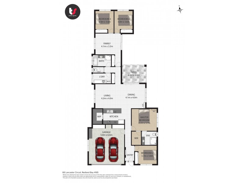 68 Lancaster Circuit, Redland Bay QLD 4165 Floorplan