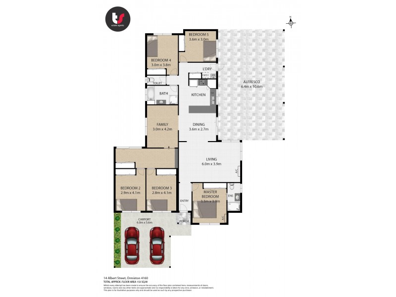 14 Albert Street, Ormiston QLD 4160 Floorplan