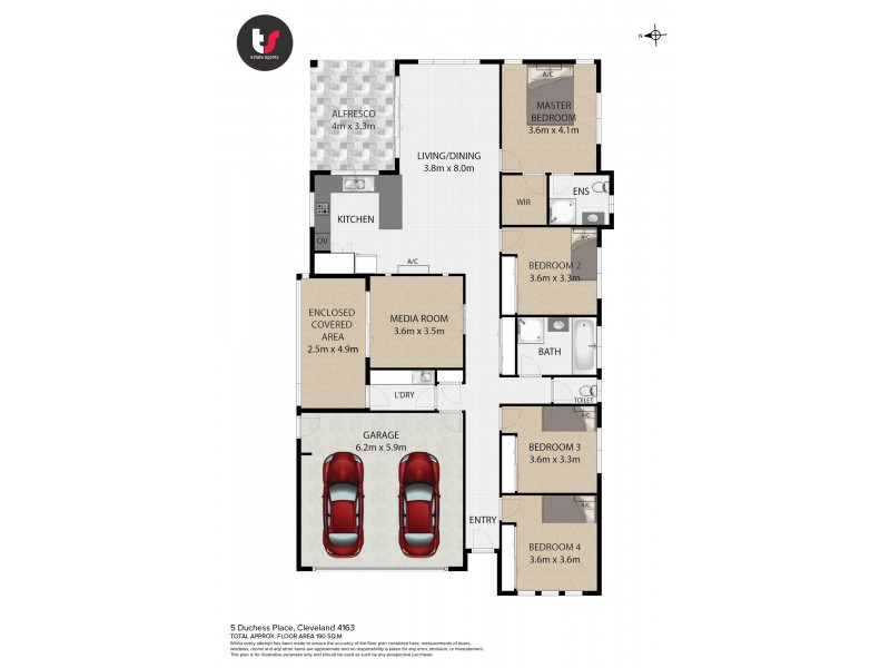 5 Duchess Place, Cleveland QLD 4163 Floorplan