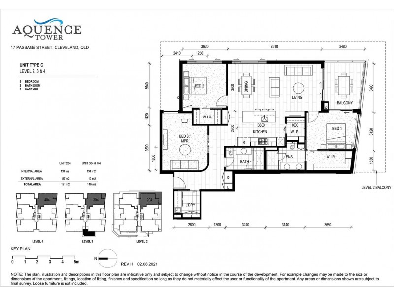 304/17 Passage Street, Cleveland QLD 4163 Floorplan