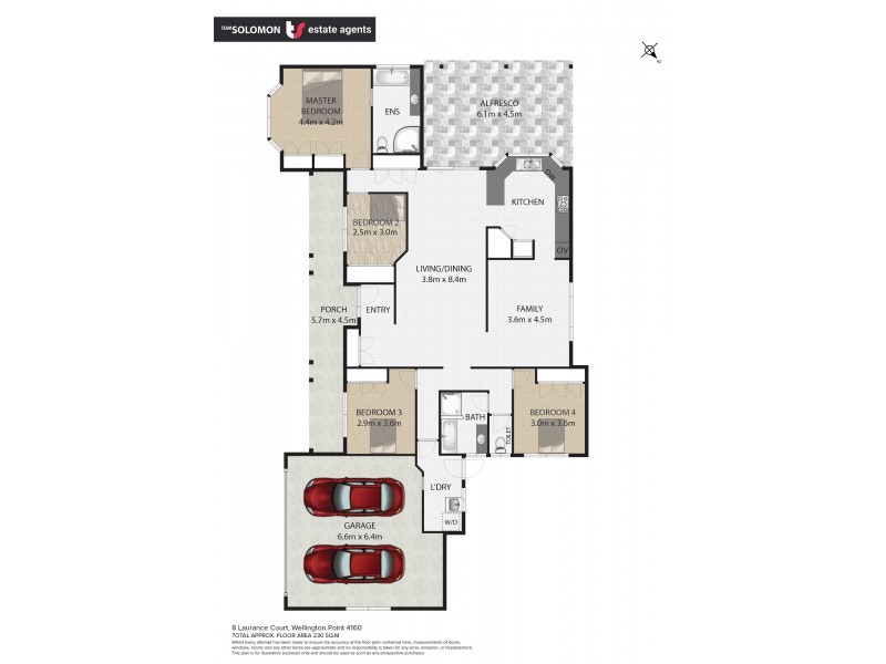 8 Laurance Court, Wellington Point QLD 4160 Floorplan