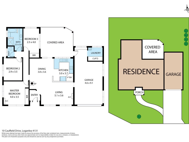 10 Caulfield Drive, Loganlea QLD 4131 Floorplan