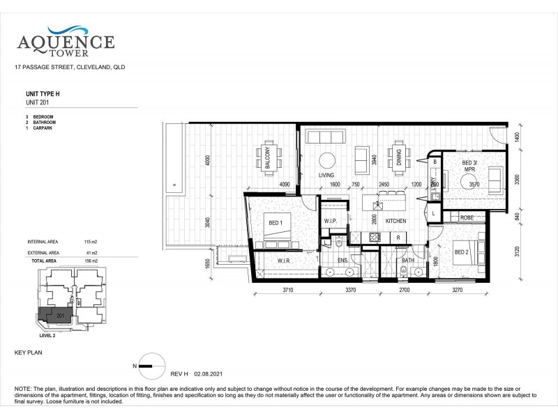 201/17 Passage Street, Cleveland QLD 4163 Floorplan