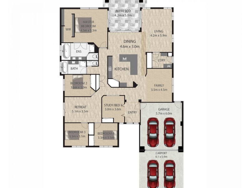 15 Caswell Crescent, Redland Bay QLD 4165 Floorplan