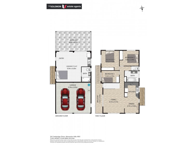 34 Cambridge Drive, Alexandra Hills QLD 4161 Floorplan