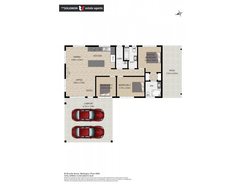 16 Rosella Street, Wellington Point QLD 4160 Floorplan