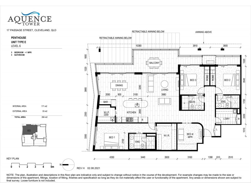 602/17 Passage Street, Cleveland QLD 4163 Floorplan