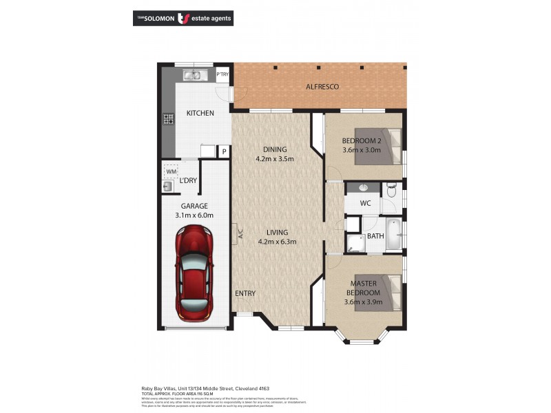 13/134 Middle Street, Cleveland QLD 4163 Floorplan