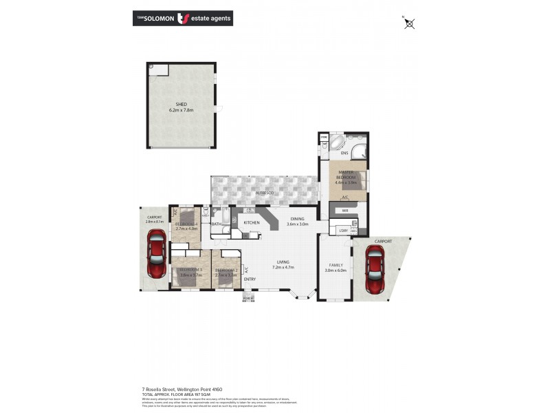 7 Rosella Street, Wellington Point QLD 4160 Floorplan