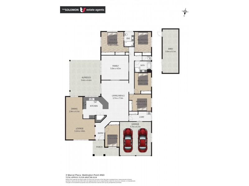 3 Marcel Place, Wellington Point QLD 4160 Floorplan