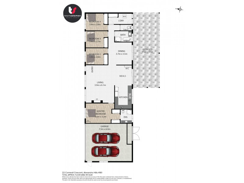 22 Cornwall Crs, Alexandra Hills QLD 4161 Floorplan