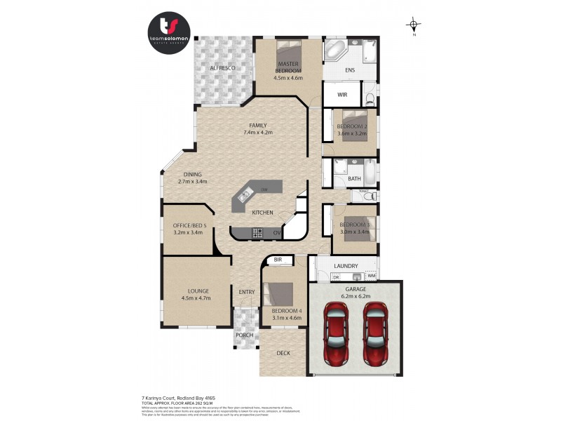 7 Karinya Court, Redland Bay QLD 4165 Floorplan