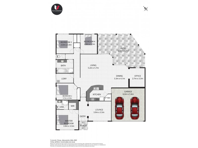 1 Lincoln Close, Alexandra Hills QLD 4161 Floorplan