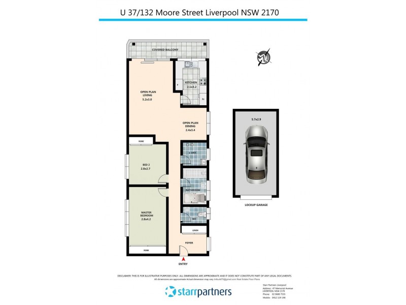 37/132 Moore St, Liverpool NSW 2170 Floorplan