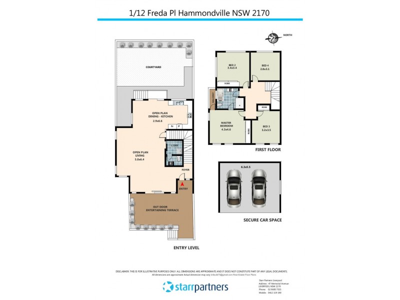 1/12 Freda Pl, Hammondville NSW 2170 Floorplan