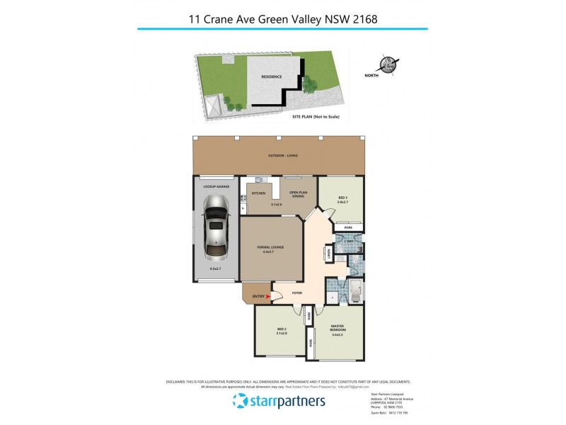 11 Crane Avenue, Green Valley NSW 2168 Floorplan