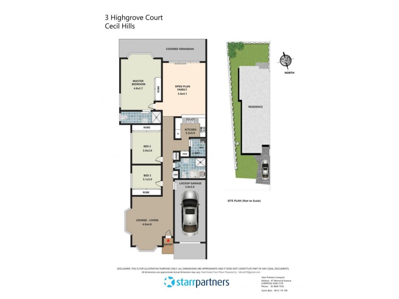 1 Highgrove Court, Cecil Hills NSW 2171 Floorplan