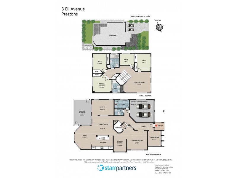 3 Ell Avenue, Prestons NSW 2170 Floorplan
