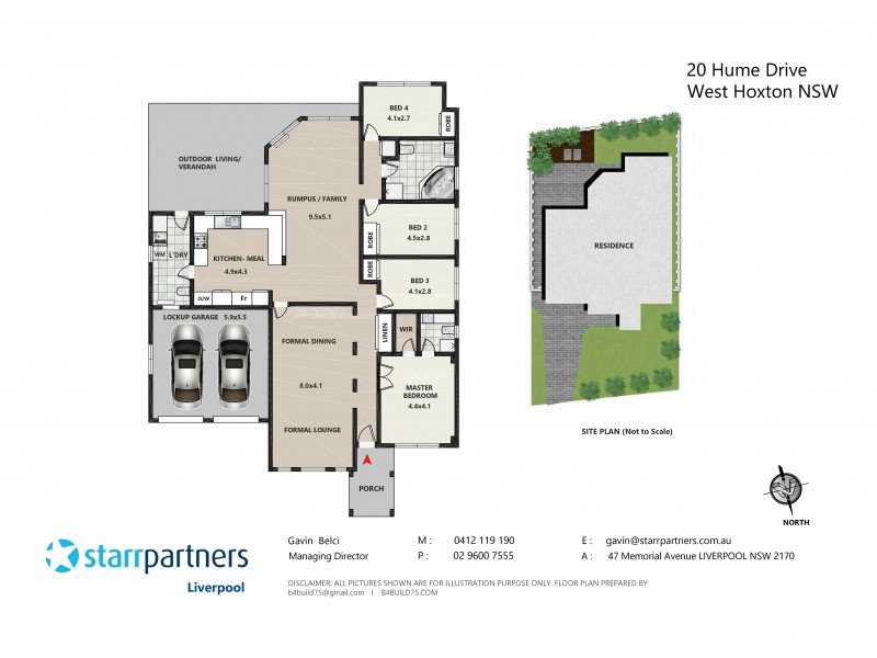 20 Hume Drive, West Hoxton NSW 2171 Floorplan