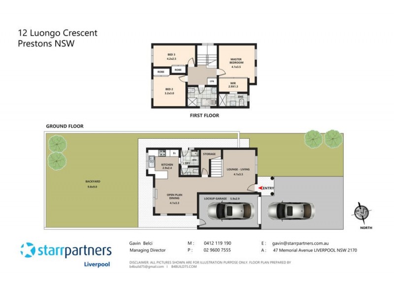 12 Luongo Crescent, Prestons NSW 2170 Floorplan