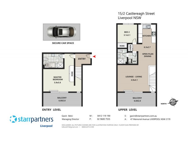 15/2 Castlereagh Street, Liverpool NSW 2170 Floorplan
