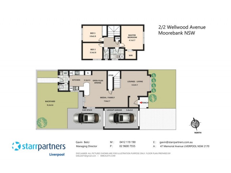 2/2 Wellwood Avenue, Moorebank NSW 2170 Floorplan