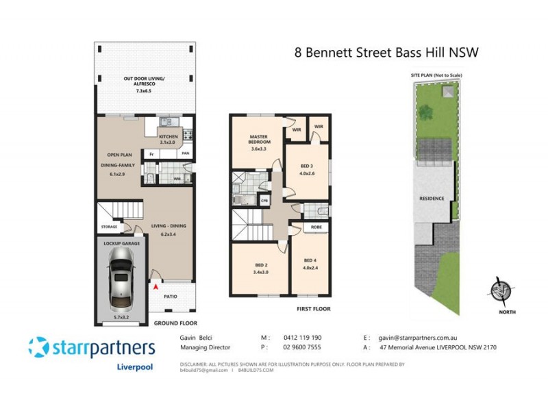 8 Bennett Street, Bass Hill NSW 2197 Floorplan
