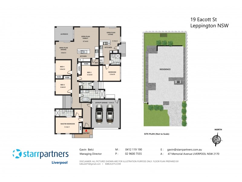 19a Eacott St, Leppington NSW 2179 Floorplan